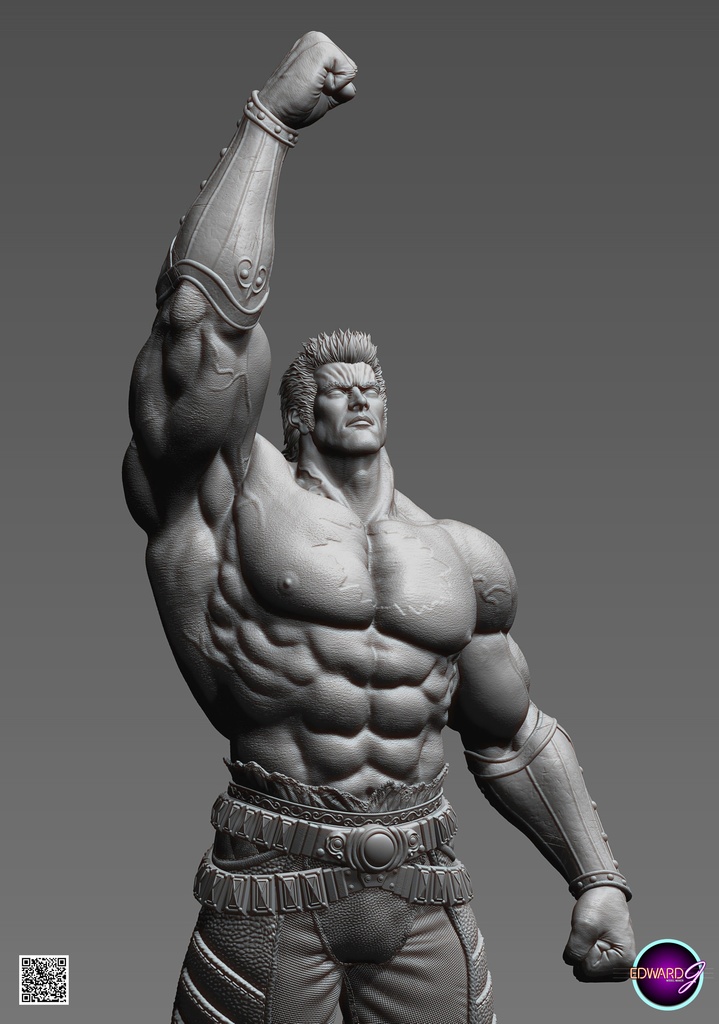 ラオウ Fist Raising Version STL