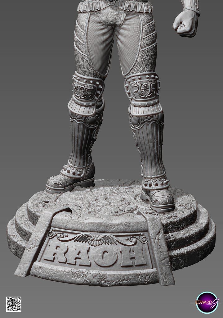 ラオウ Fist Raising Version STL