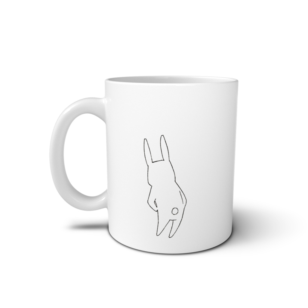 虚無うさぎマグカップ