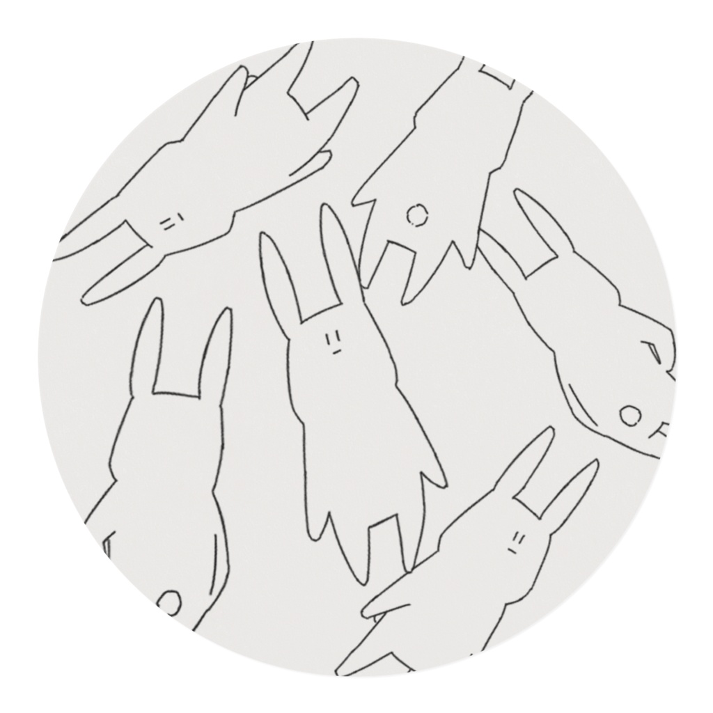 虚無うさぎマスキングテープ