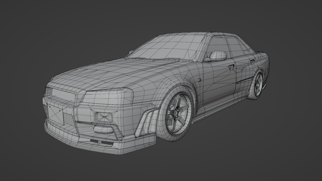 GtTR34 2ドア・4ドア 3Dモデル 単品・セット販売あり