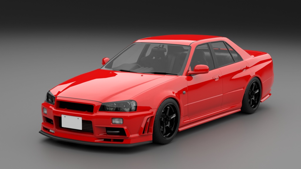 GtTR34 2ドア・4ドア 3Dモデル 単品・セット販売あり
