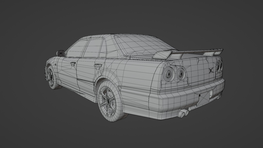 GtTR34 2ドア・4ドア 3Dモデル 単品・セット販売あり