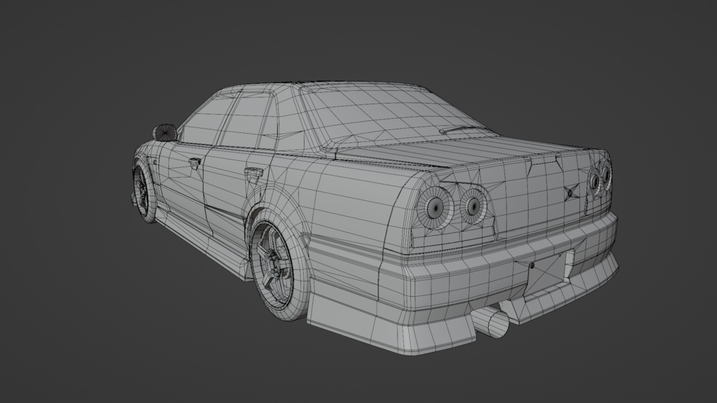 GtTR34 2ドア・4ドア 3Dモデル 単品・セット販売あり