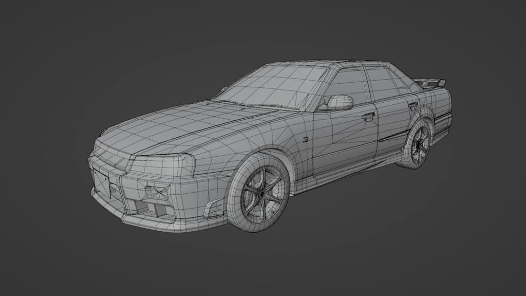 GtTR34 2ドア・4ドア 3Dモデル 単品・セット販売あり