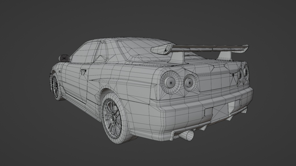 GtTR34 2ドア・4ドア 3Dモデル 単品・セット販売あり