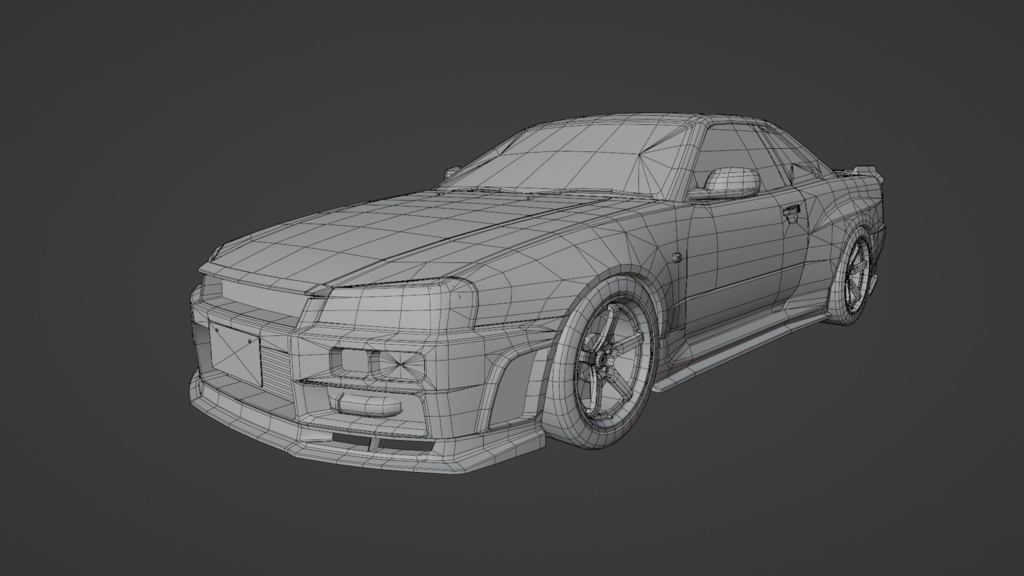 GtTR34 2ドア・4ドア 3Dモデル 単品・セット販売あり