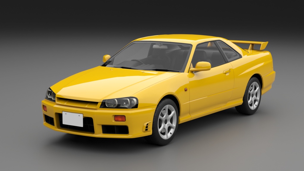 GtTR34 2ドア・4ドア 3Dモデル 単品・セット販売あり