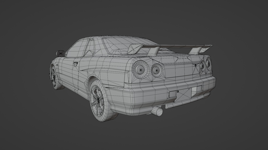 GtTR34 2ドア・4ドア 3Dモデル 単品・セット販売あり