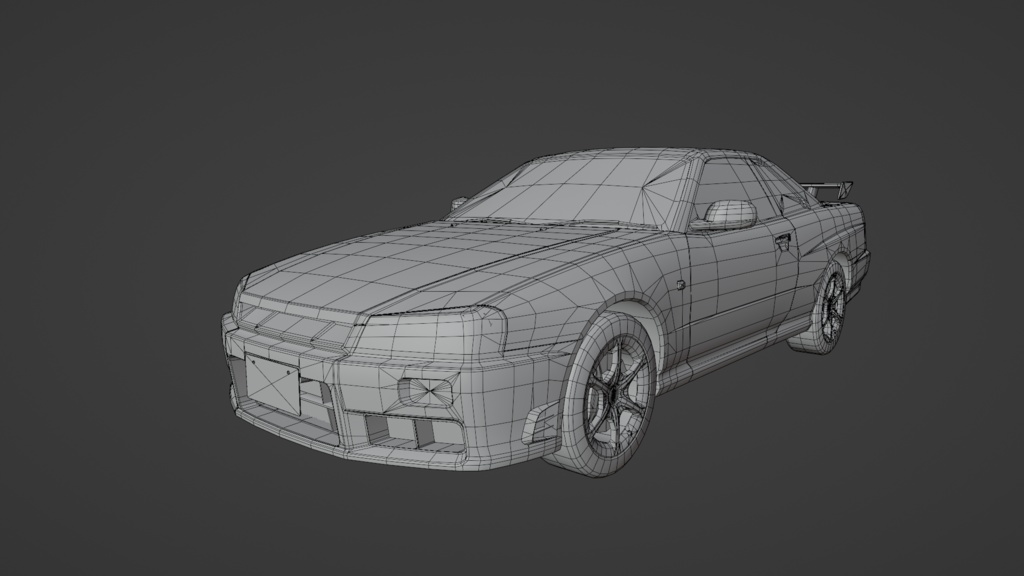 GtTR34 2ドア・4ドア 3Dモデル 単品・セット販売あり