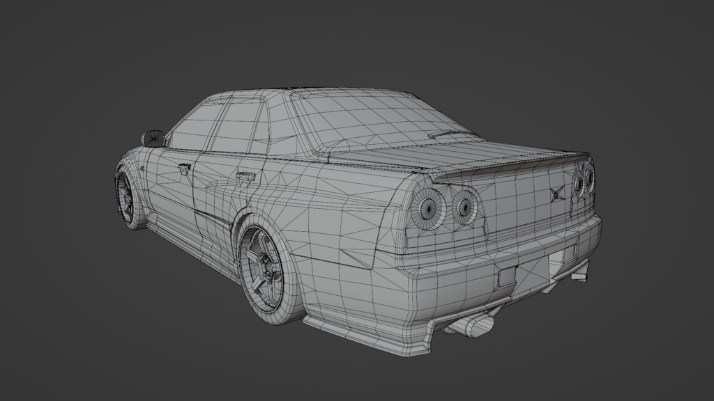 GtTR34 2ドア・4ドア 3Dモデル 単品・セット販売あり