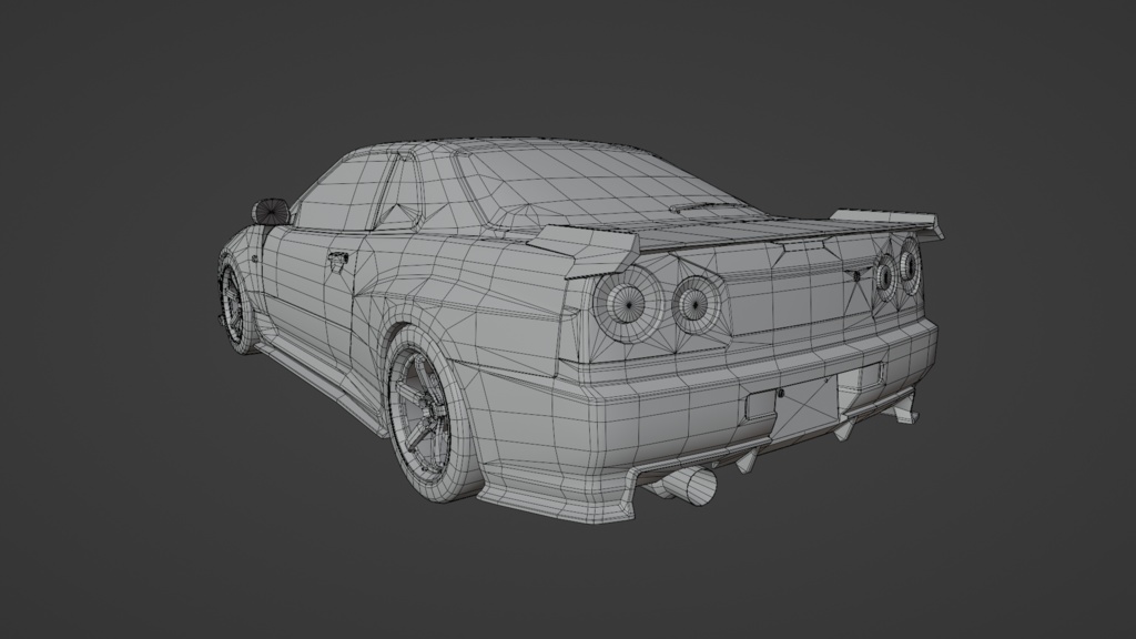 GtTR34 2ドア・4ドア 3Dモデル 単品・セット販売あり