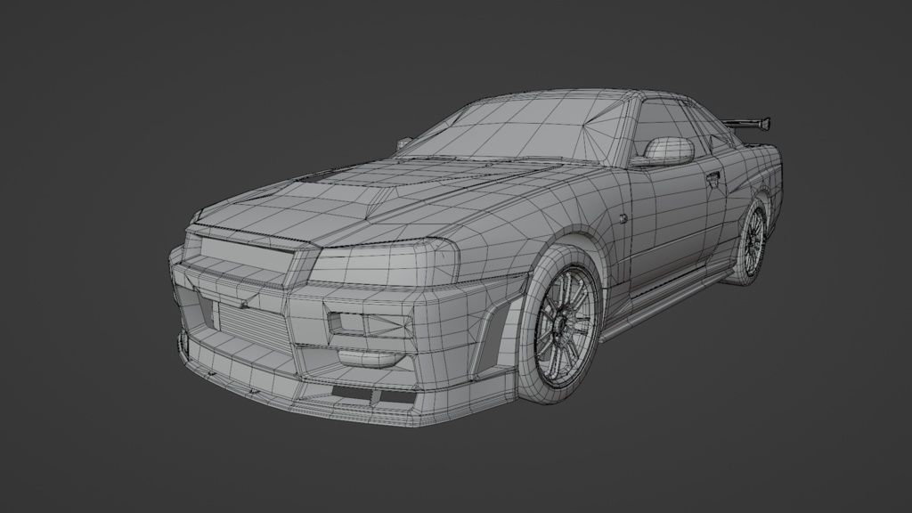 GtTR34 2ドア・4ドア 3Dモデル 単品・セット販売あり