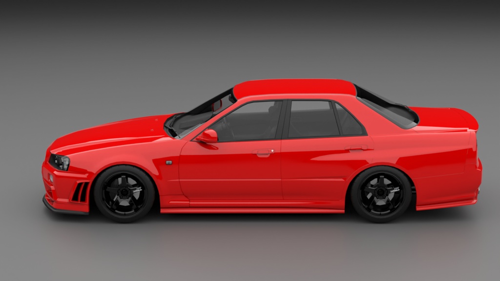 GtTR34 2ドア・4ドア 3Dモデル 単品・セット販売あり