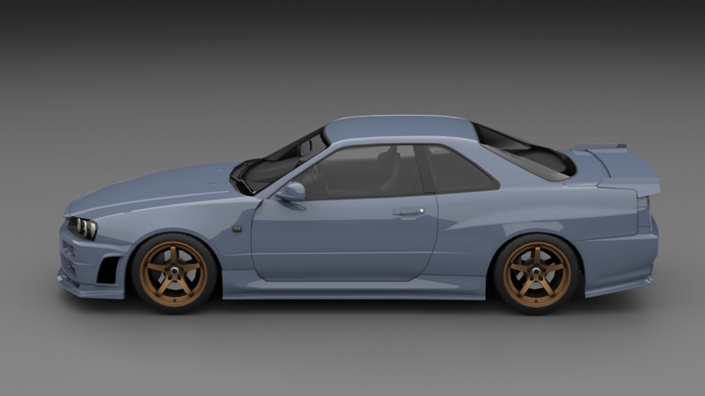 GtTR34 2ドア・4ドア 3Dモデル 単品・セット販売あり