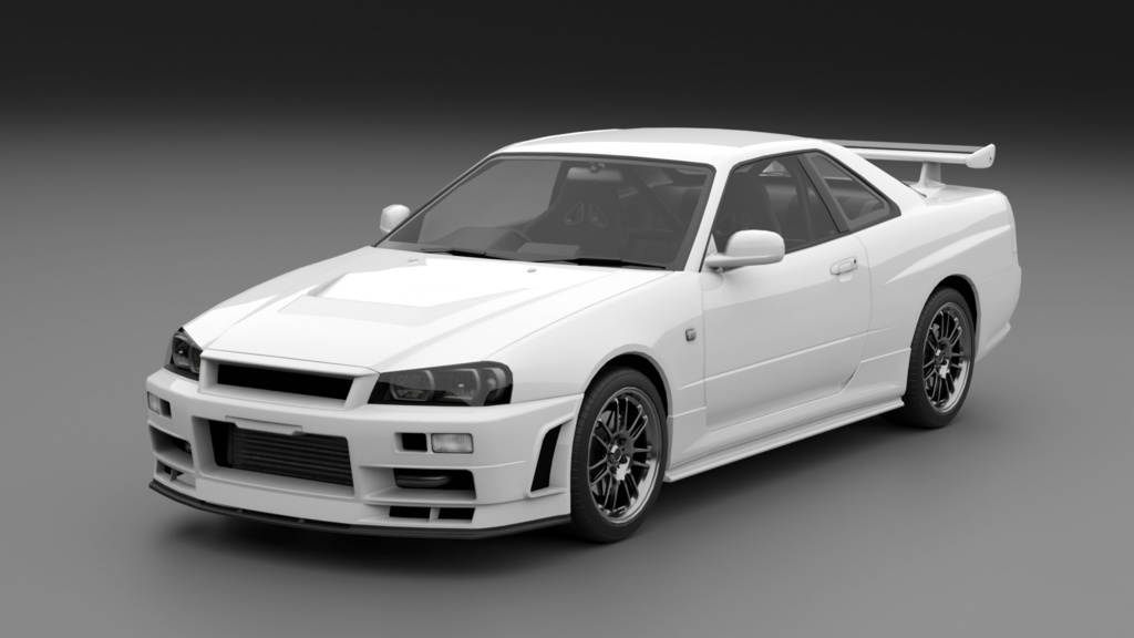 GtTR34 2ドア・4ドア 3Dモデル 単品・セット販売あり