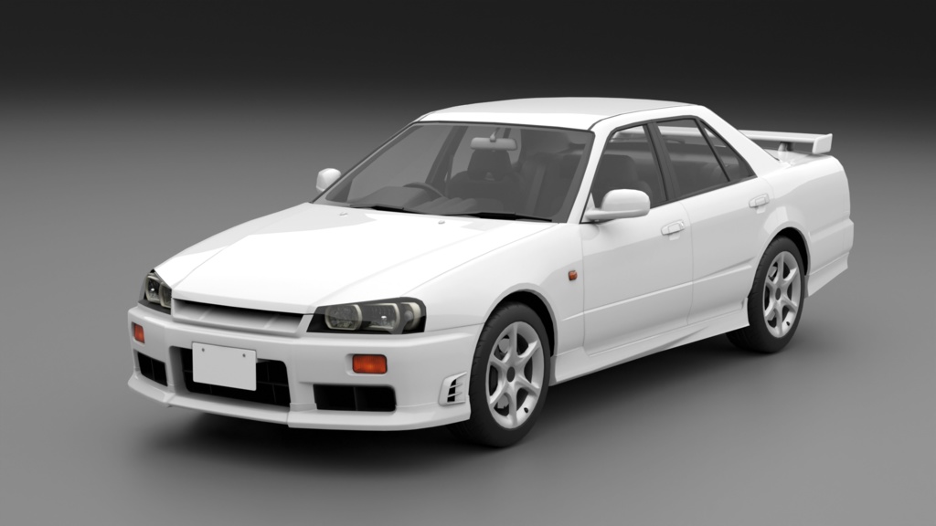 GtTR34 2ドア・4ドア 3Dモデル 単品・セット販売あり