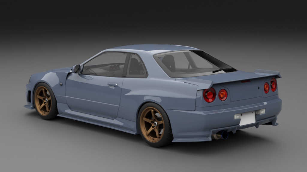 GtTR34 2ドア・4ドア 3Dモデル 単品・セット販売あり
