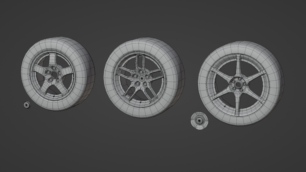 【無料】BR32 / BCR33 / BR34 ホイール 3Dモデル