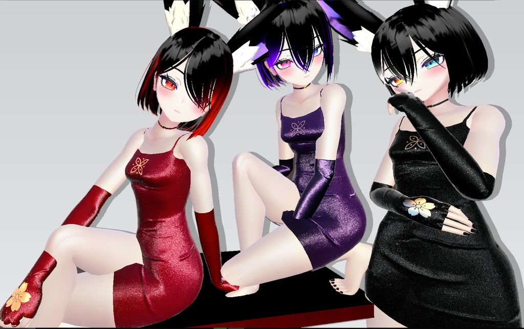 「竜胆」パーティードレス | Rindo Party Dress | Vestido para Rindo