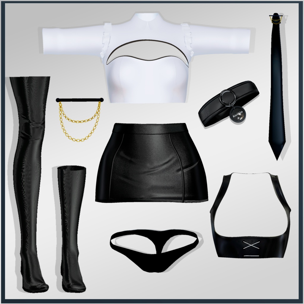 「舞夜」Maya Sexy Noir Outfit