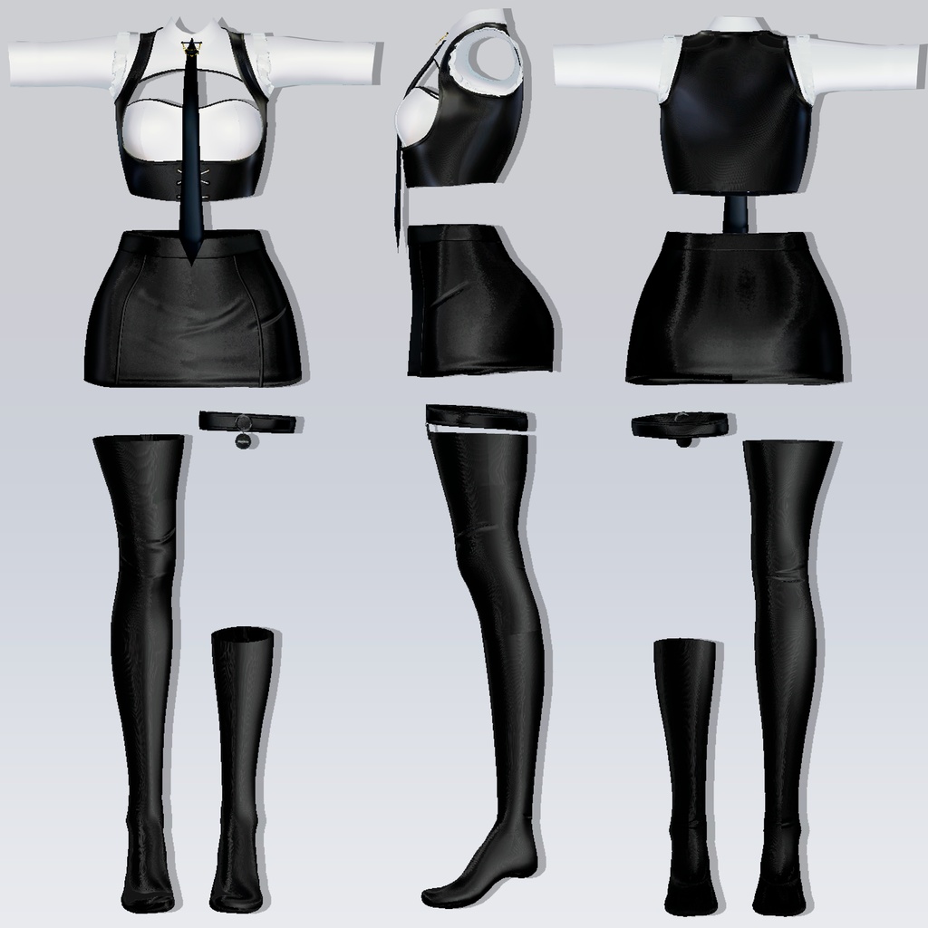 「舞夜」Maya Sexy Noir Outfit