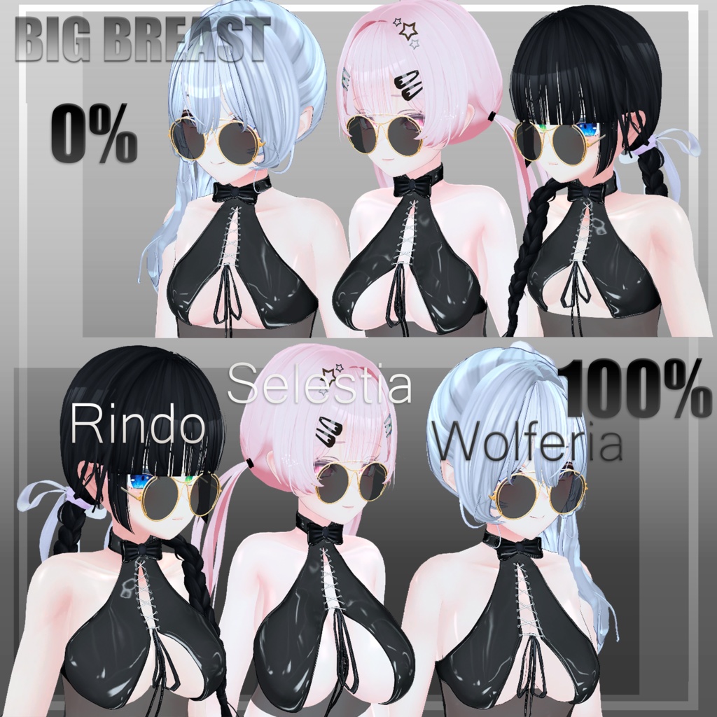 Gothic Summer Outfit (Selestia , Rindo, Wolferia & Hakka)