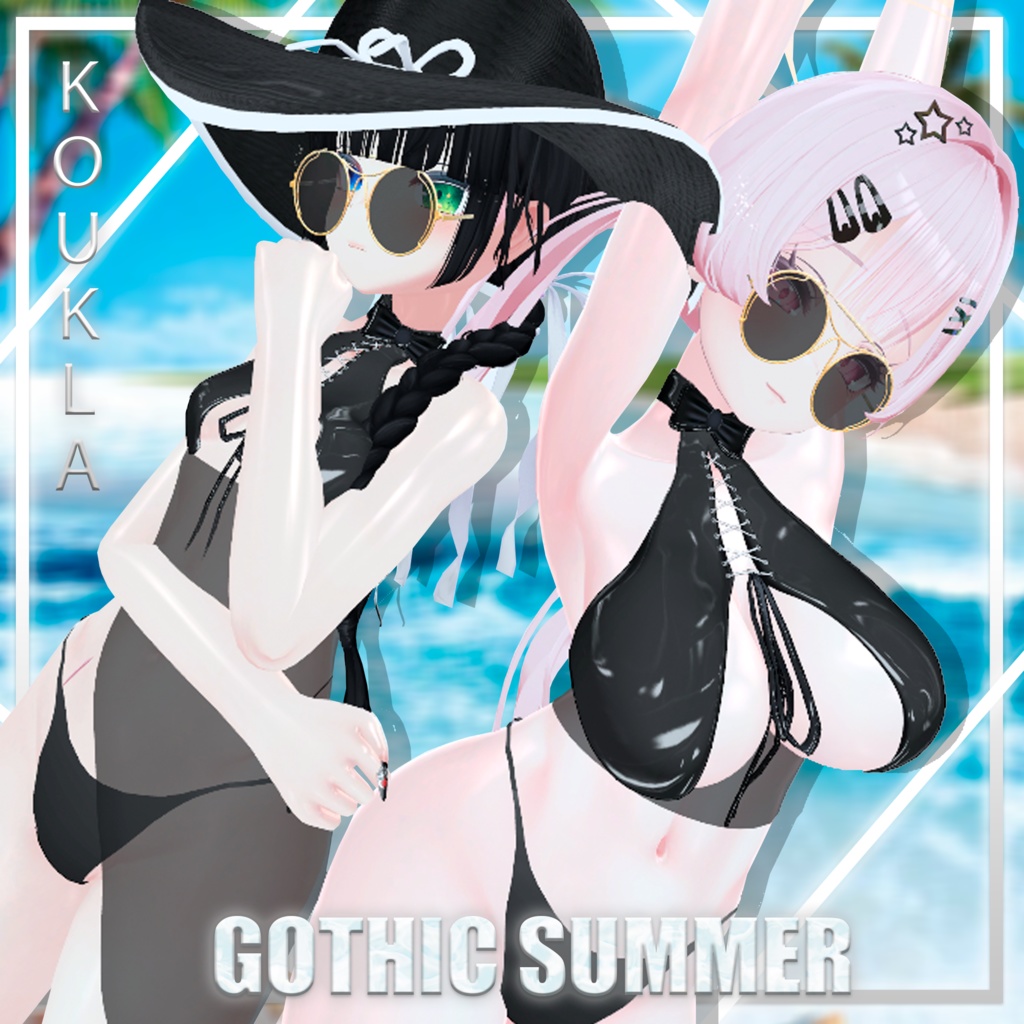 Gothic Summer Outfit (Selestia , Rindo, Wolferia & Hakka)