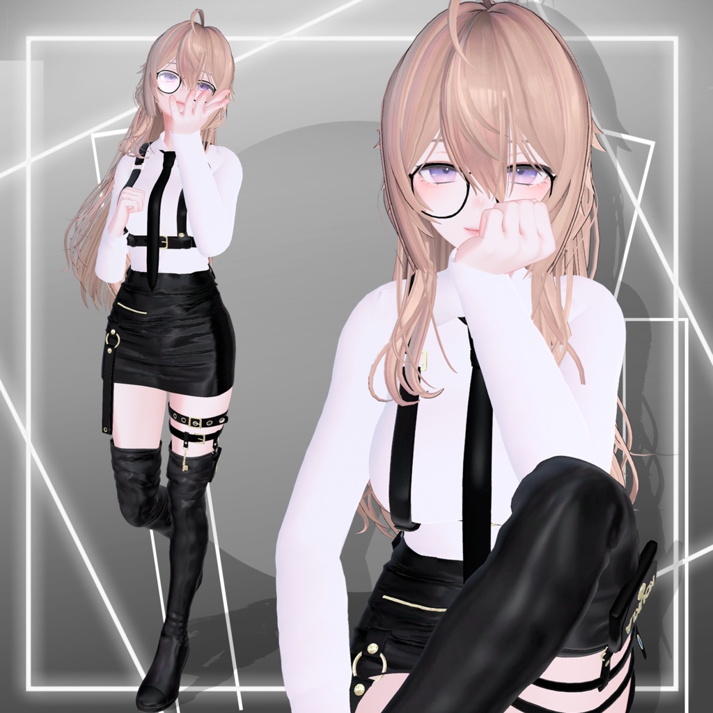 【3D衣装】Sexy Business Outfit for【森羅】【薄荷】【竜胆】【セレスティア】