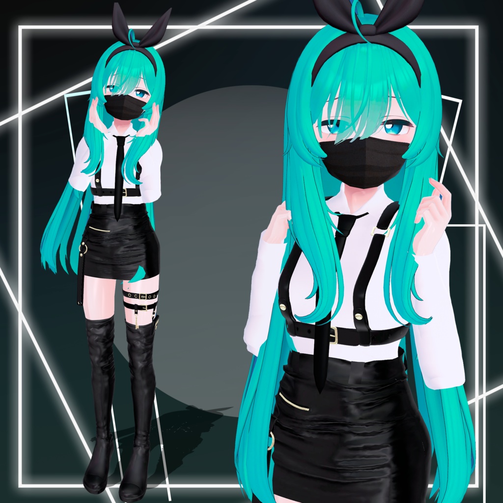 【3D衣装】Sexy Business Outfit for【森羅】【薄荷】【竜胆】【セレスティア】