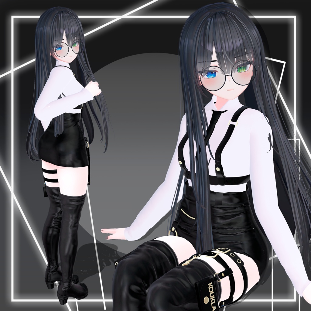 【3D衣装】Sexy Business Outfit for【森羅】【薄荷】【竜胆】【セレスティア】