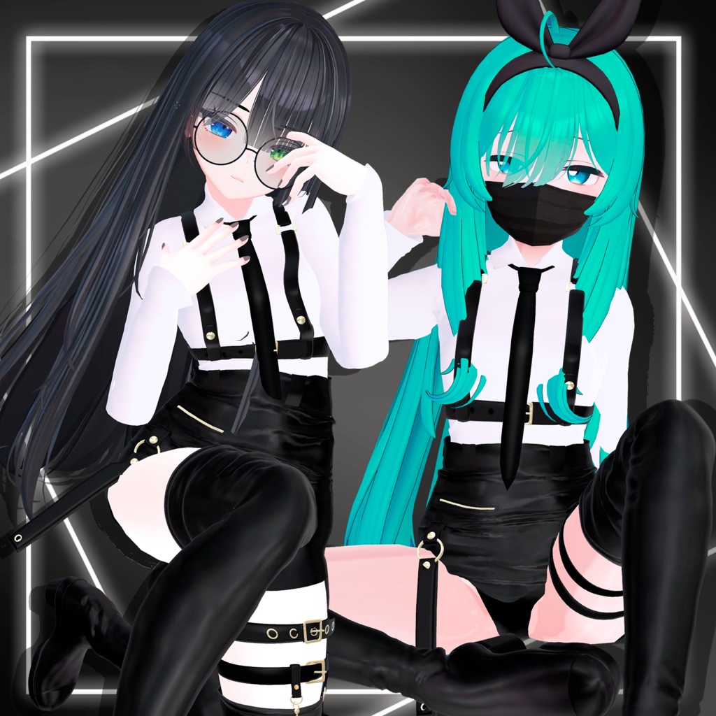 【3D衣装】Sexy Business Outfit for【森羅】【薄荷】【竜胆】【セレスティア】