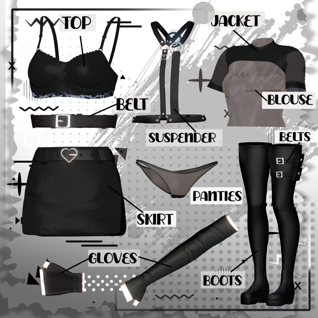 竜胆」ゴシック | Rindo Ghotic Outfit - Koukla - BOOTH