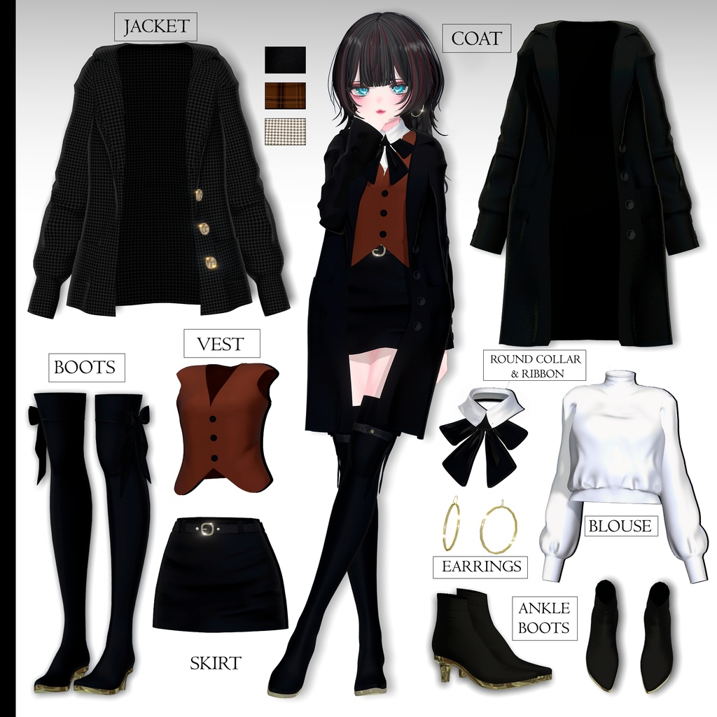 マヌカ・プレッピー・アウトフィット |˚˖𓍢ִ໋🌷͙֒✧˚ Manuka Preppy Outfit.🎀༘⋆