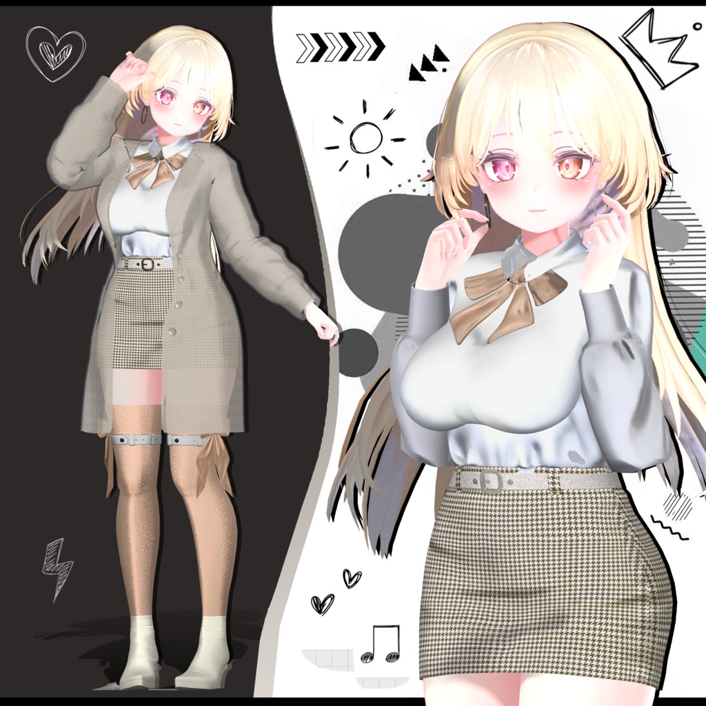 セレスティア・プレッピー・アウトフィット |˚˖𓍢ִ໋🌷͙֒✧˚ Selestia Preppy Outfit.🎀༘⋆