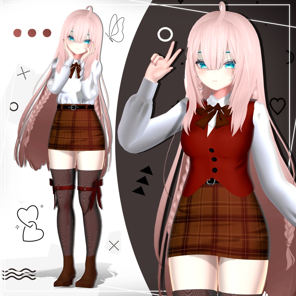 竜胆・プレッピー・アウトフィット |˚˖𓍢ִ໋🌷͙֒✧˚ Rindo Preppy Outfit.