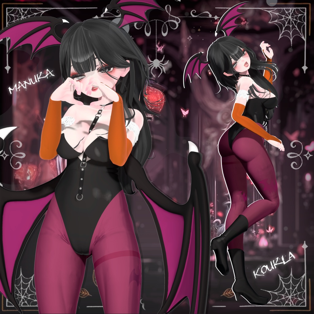 「マヌカ」🧡 🎃 Wings of Power: Manuka’s Morrigan Fanmade Cosplay 🦇