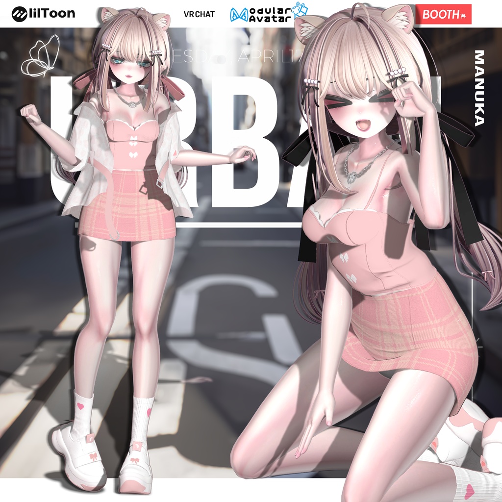 ๐ ๐ค URBAN GRACE SET๏ฝใขใผใใณใฐใฌใผในใปใใ| ใขใใฟใผ5ไฝๅฏพๅฟ่กฃ่ฃ
ใปใใใCompatible with 5 Avatarsใ