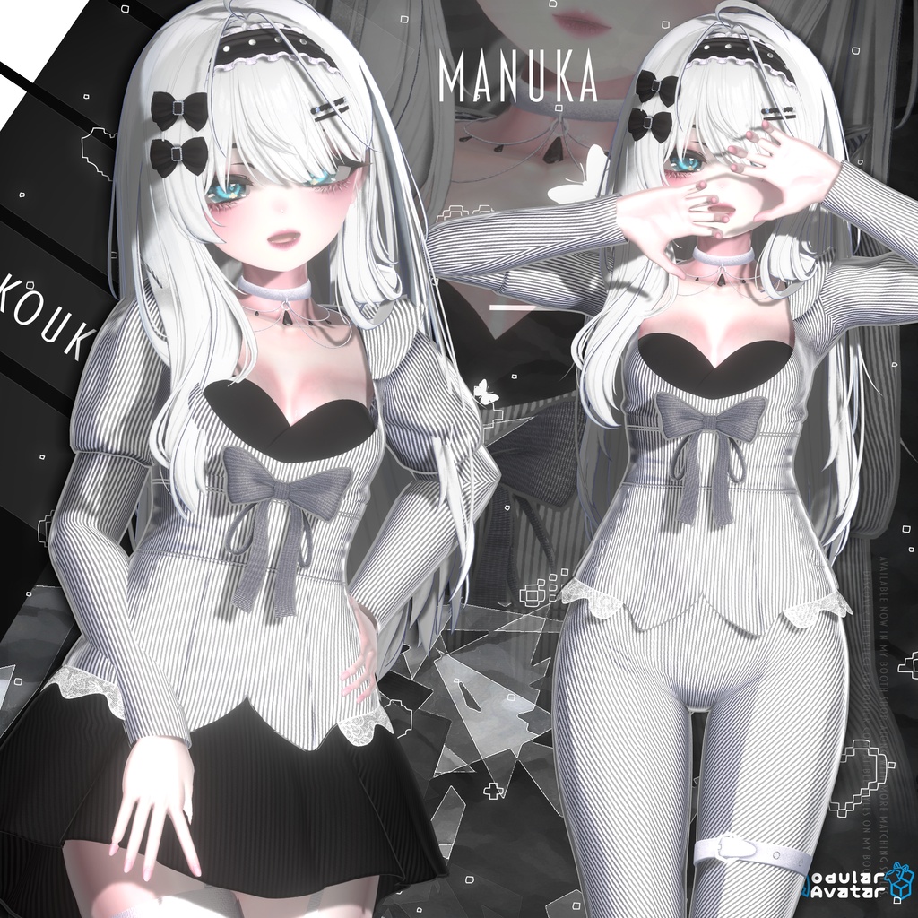 ๐ค๐ Gothic Boudoir โ VRChat Outfit for 6 Avatars๏ฝใดใทใใฏใใผใใฏใผใซ๏ผ6ไฝใขใใฟใผๅฏพๅฟ๏ผ๐ ๐งท