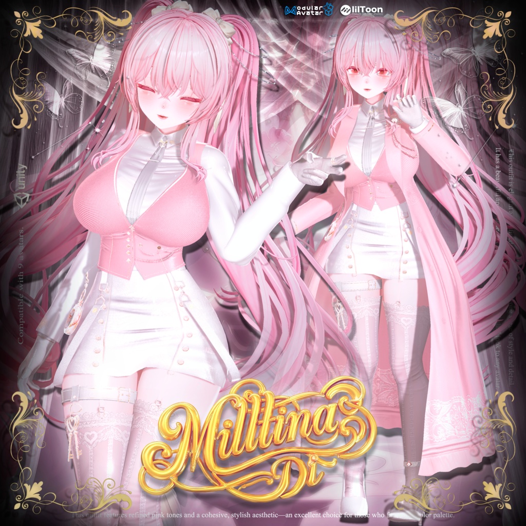 👉 【9アバター対応】貴族風エレガント制服セット 👑✨ | Aristocratic Uniform