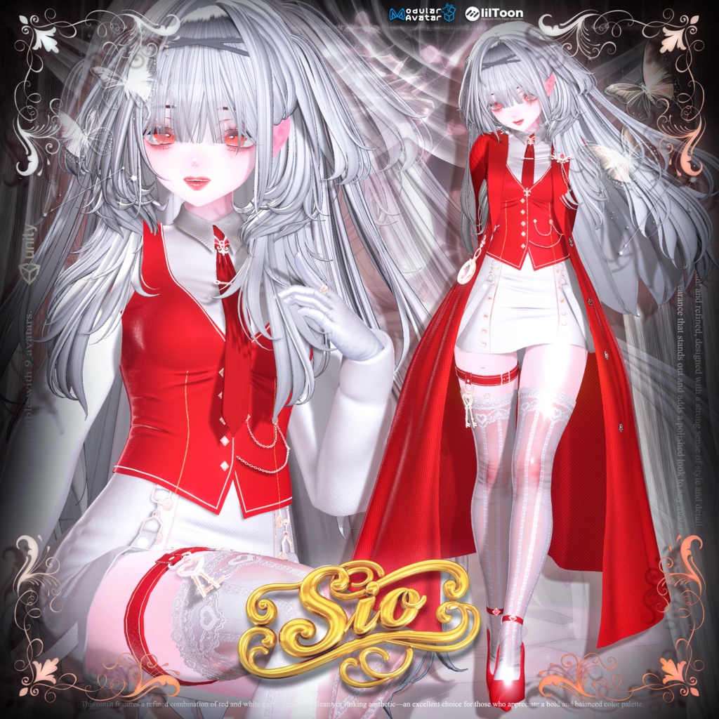 👉 【9アバター対応】貴族風エレガント制服セット 👑✨ | Aristocratic Uniform