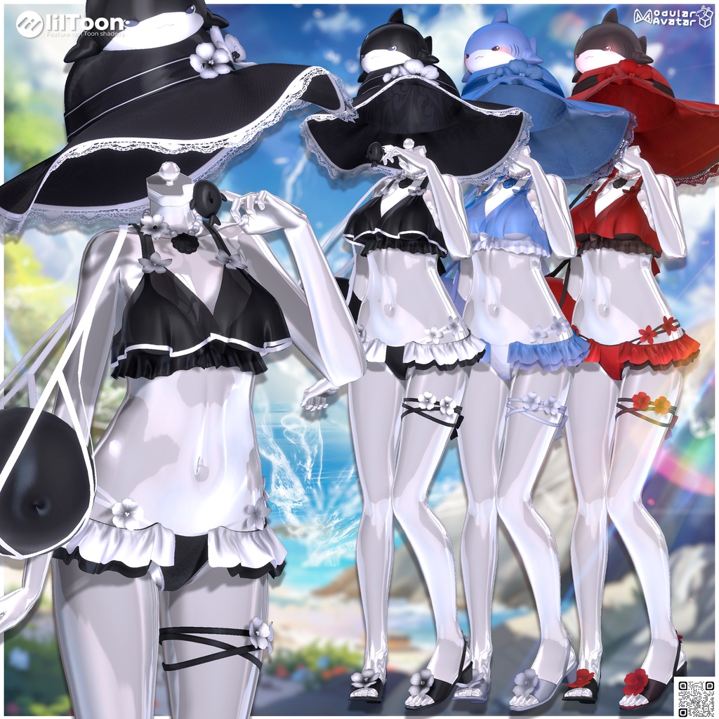 🌊【11アバター対応】 シャーキーサマー | Sharky Summer ☀️