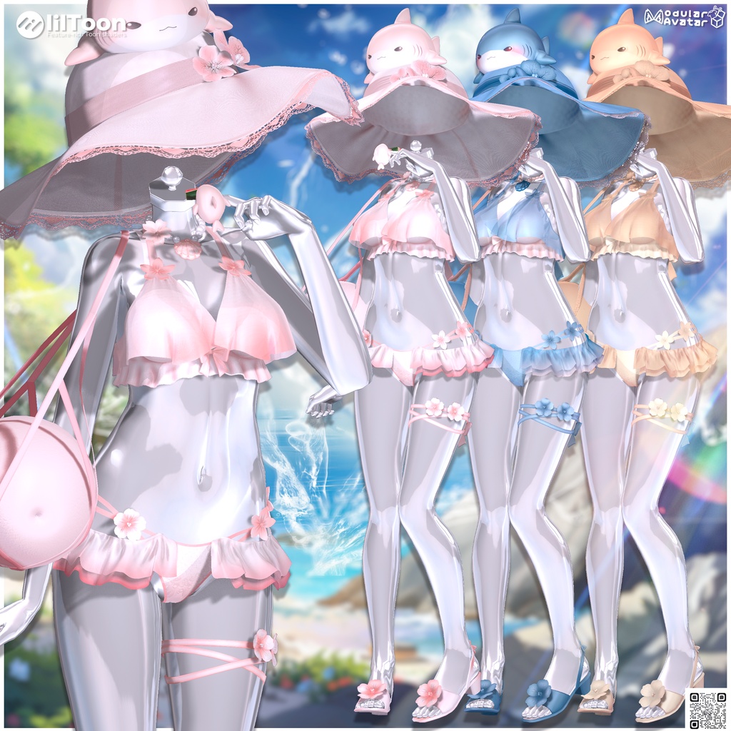 🌊【11アバター対応】 シャーキーサマー | Sharky Summer ☀️