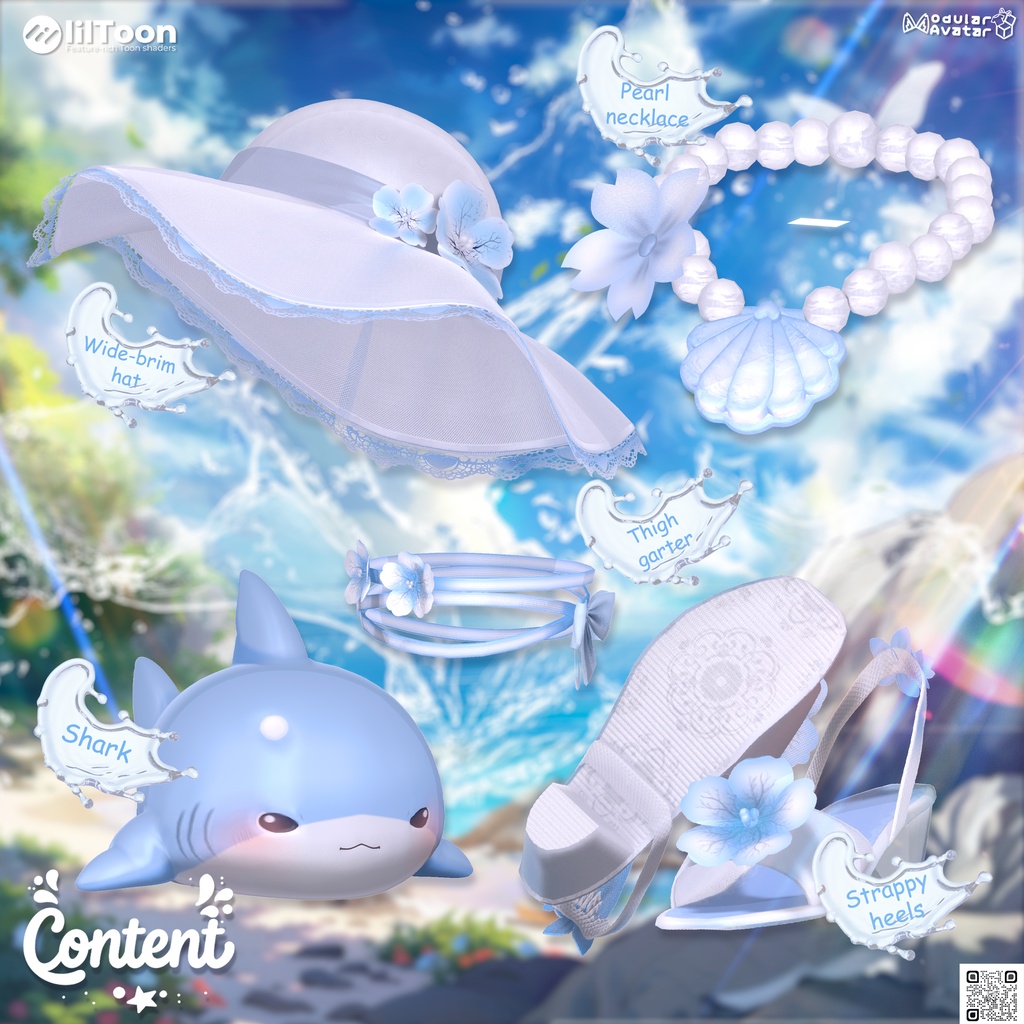 🌊【11アバター対応】 シャーキーサマー | Sharky Summer ☀️