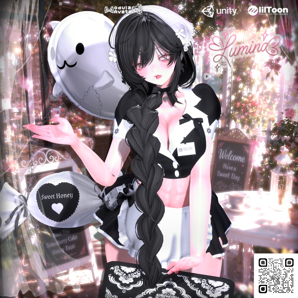 ☕【10アバター対応】🍯 はちみつメイドセット | Honey Maid Set 🎀
