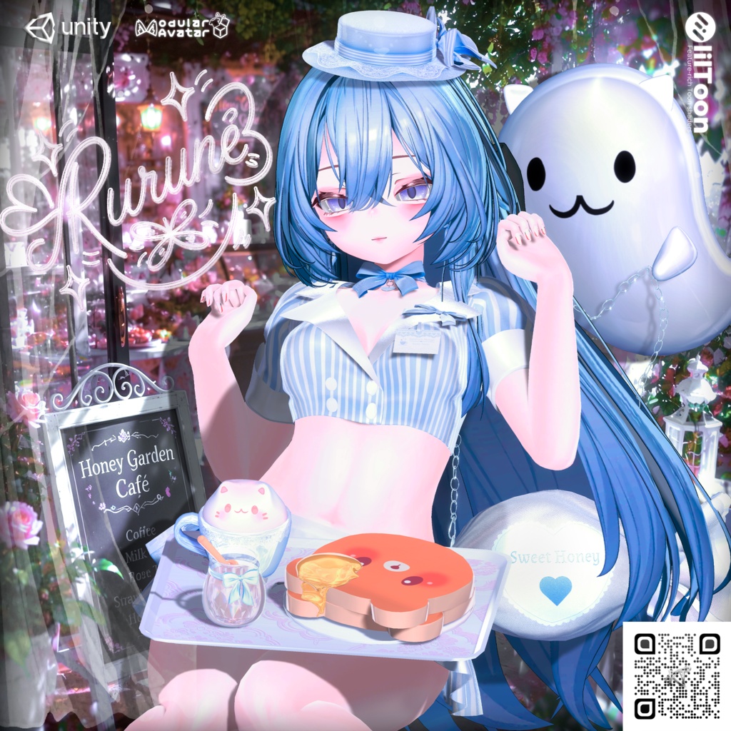 ☕【10アバター対応】🍯 はちみつメイドセット | Honey Maid Set 🎀