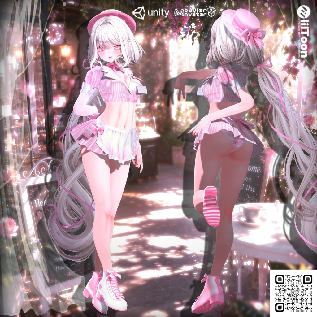☕【10アバター対応】🍯 はちみつメイドセット | Honey Maid Set 🎀