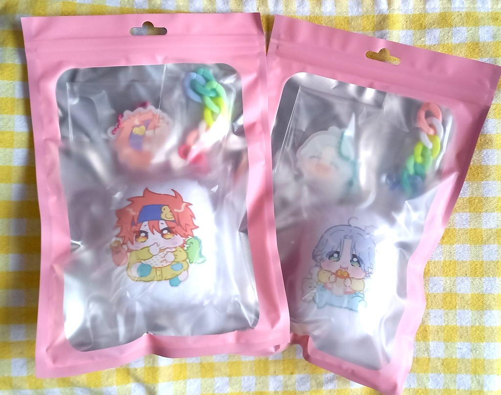 暦＆ランガ・ばぶちゃんクッションキーホルダーセット