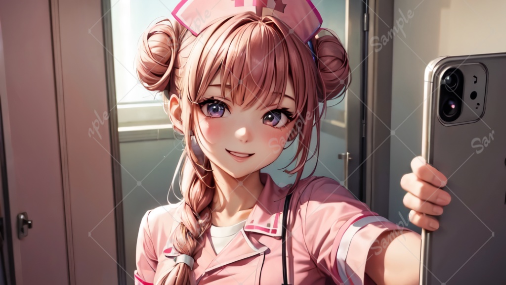 You Tubeサムネイルに最適サイズ 看護師の女の子ver1