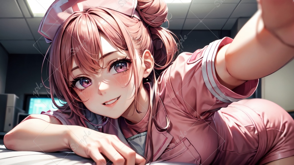 You Tubeサムネイルに最適サイズ 看護師の女の子ver1